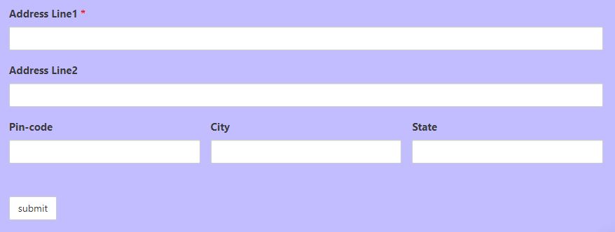 Apostille address form