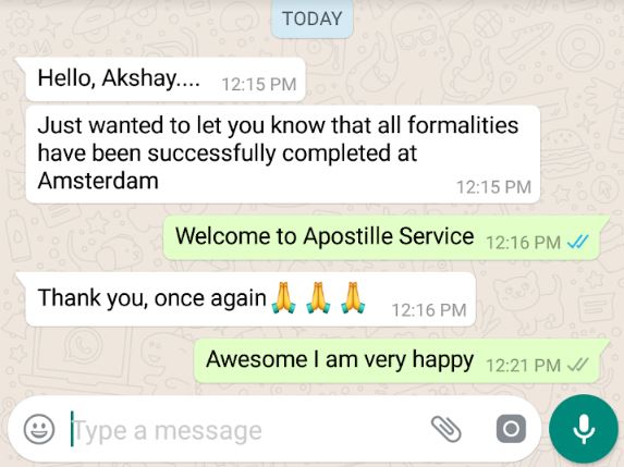 Review from a customer, How good is apostilleservice.co.in,