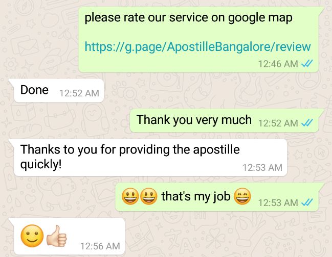Review from a customer, How good is apostilleservice.co.in,