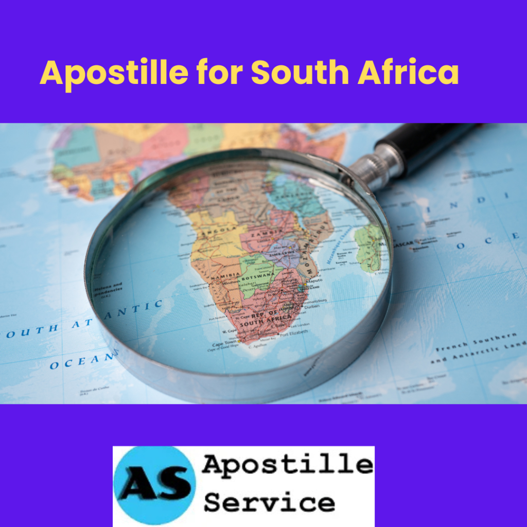 Apostille for South Africa