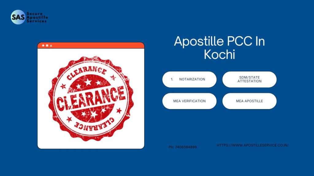 Apostille Police Clearance Certificate in Kochi