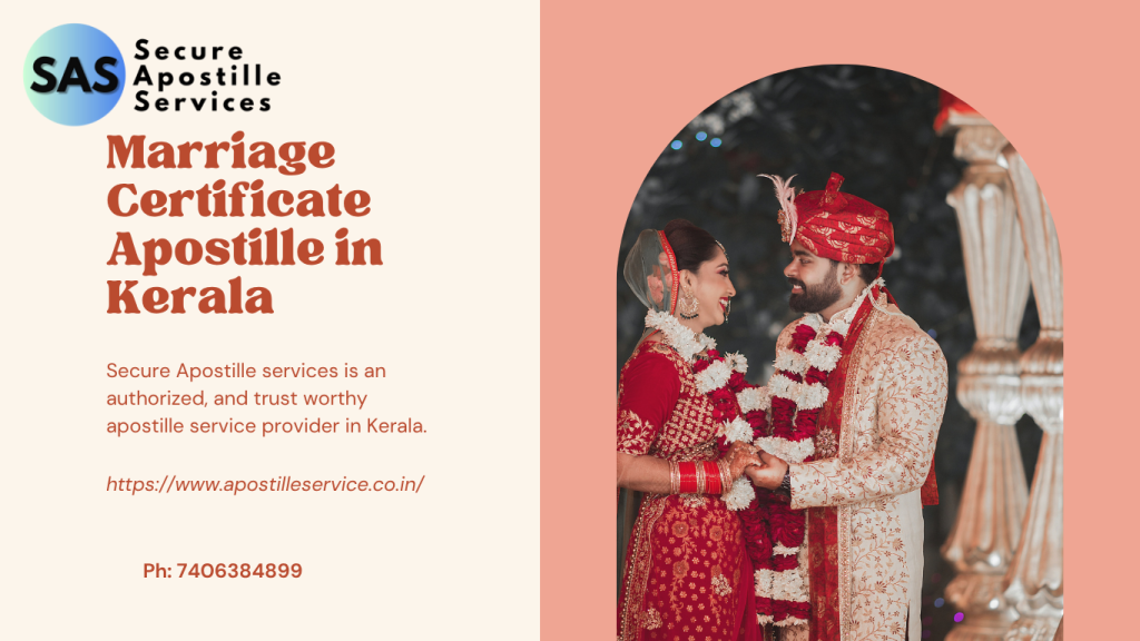 Marriage certificate apostille in Kerala