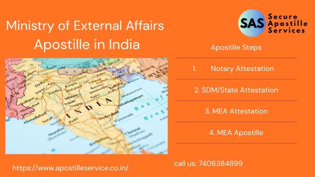 Ministry of External Affairs Apostille in India