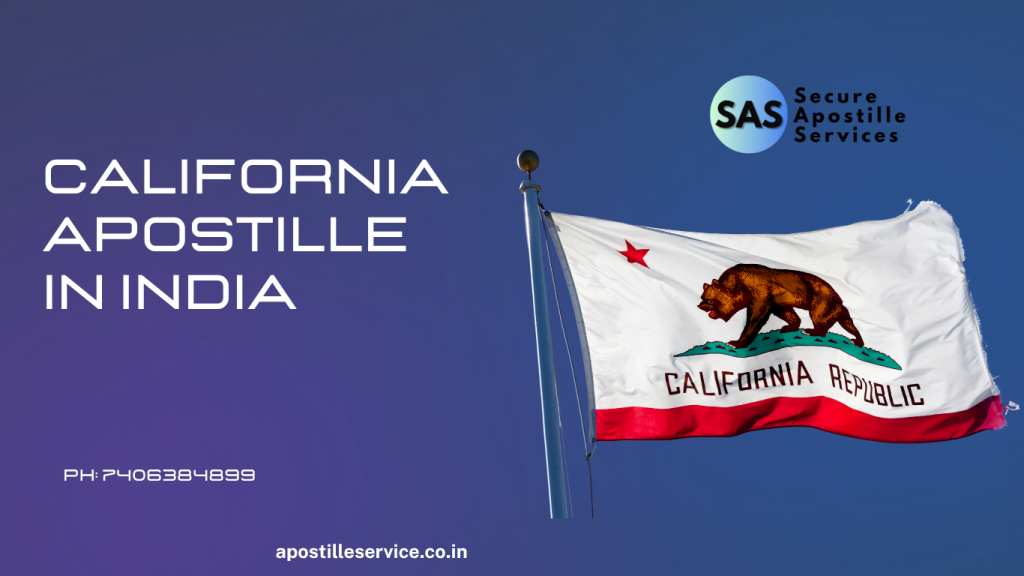 California apostille in India