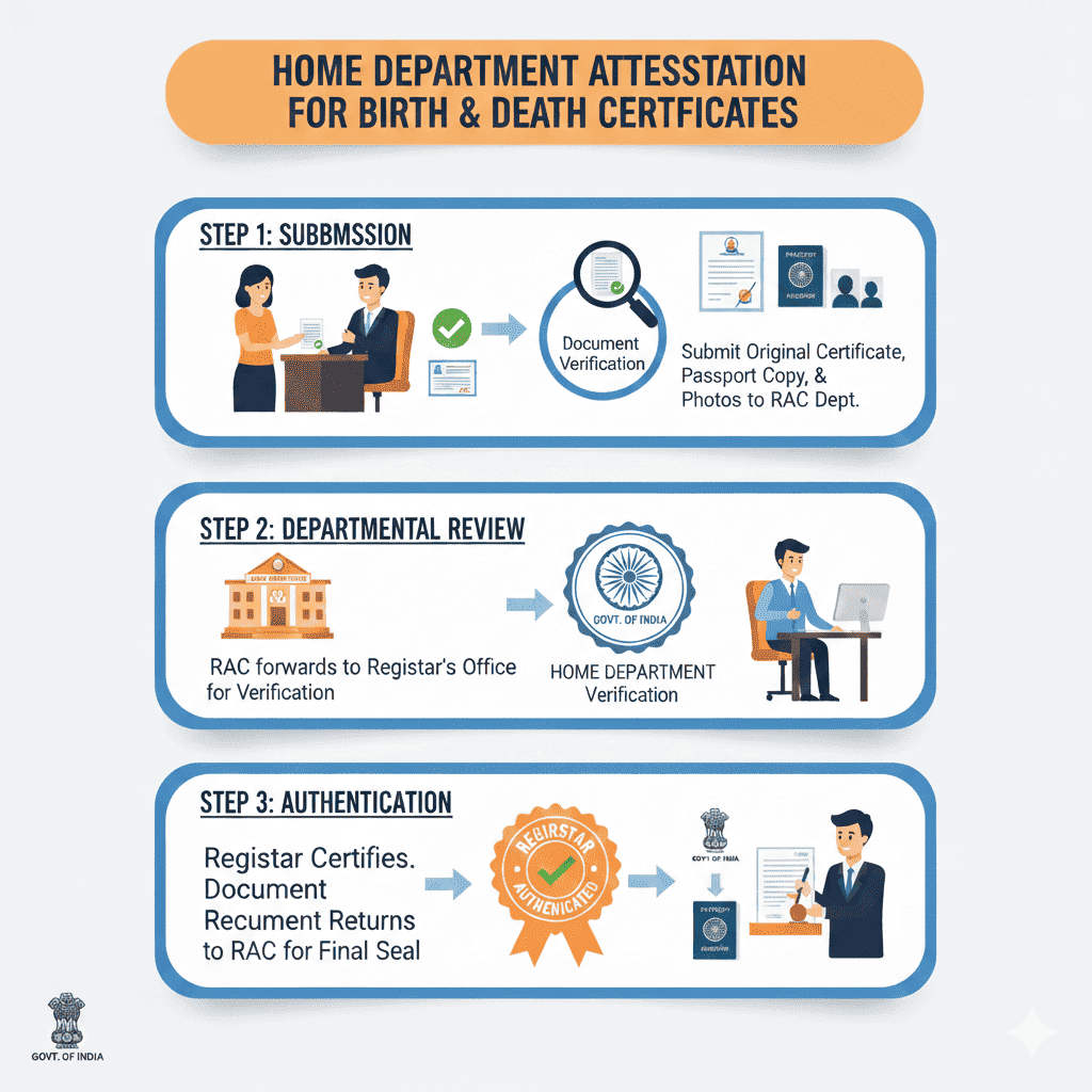 Birth Certificate Apostille and Attestation Services in India