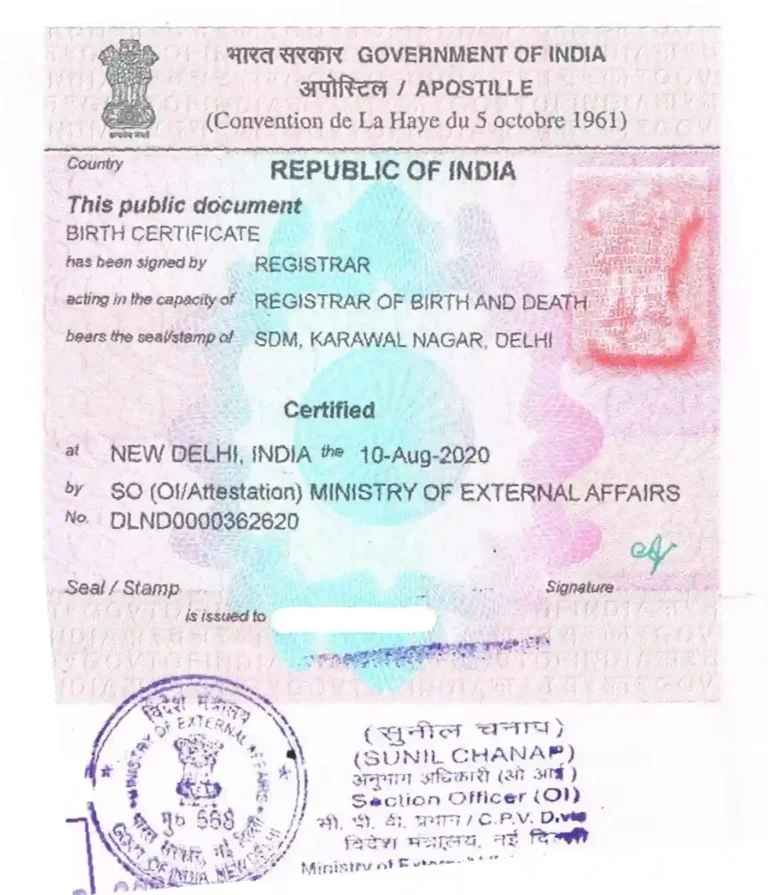 MEA Apostille Bangalore SAS