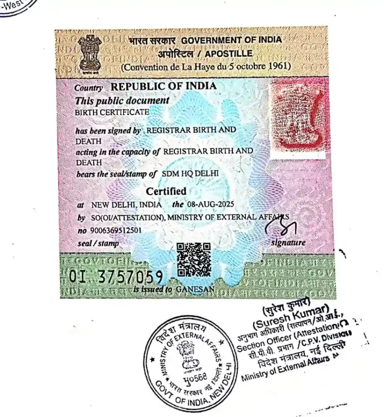 Birth-Certificate-Apostille-India-US